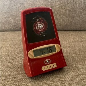 San Francisco 49ers Digital Rocking Desk Alarm Clock Thought Works